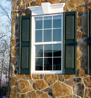 Double Hung Exterior Stone House