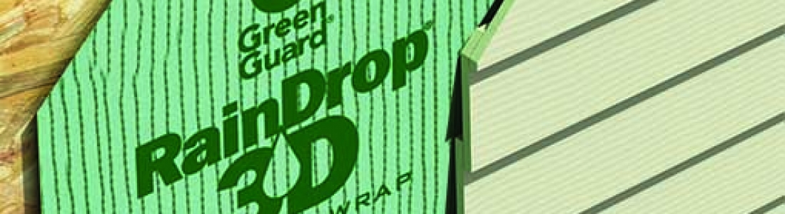 Raindrop 3D by GreenGuard- the superior air/moisture barrier