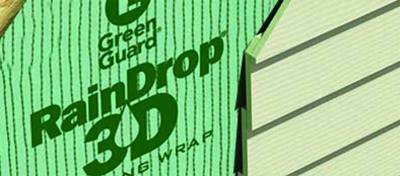 Raindrop 3D by GreenGuard- the superior air/moisture barrier
